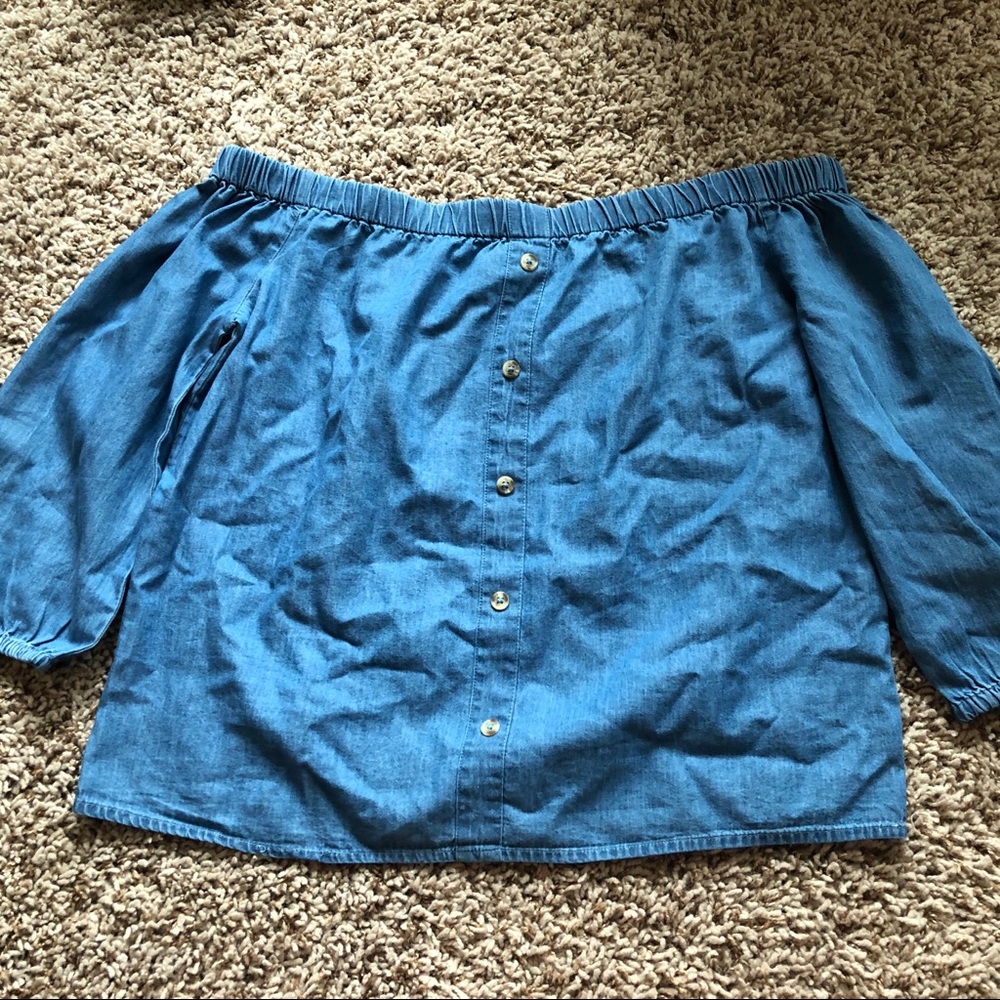 Francescas OTS denim shirt